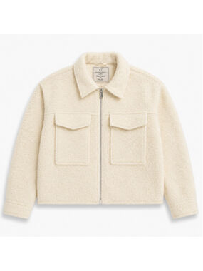 Love for Humanity Black Label XL Cream Boucle Sherpa Jacket Lined Insulated